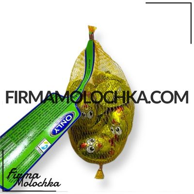 Цукерки ЗОЛОТІ ПТАШЕНЯТА з молочного шоколаду (сітка) 84грами ТМ Онлі (26шт/ящ)