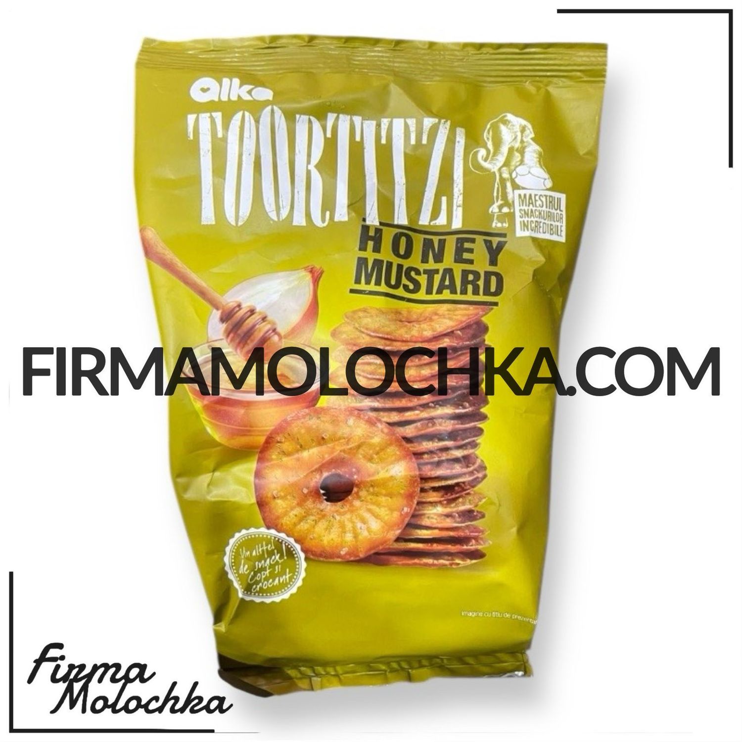 Крекер ТОРТІЗІ зі смаком ГІРЧИЦЯ та МЕД 180грам (12шт/ящ)