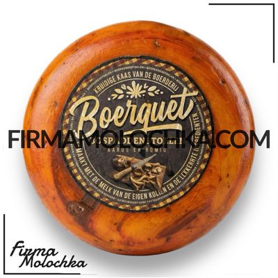 Сир з ЛІСОВИМИ ГРИБАМИ (круг) 8кг ТМ Boerquet