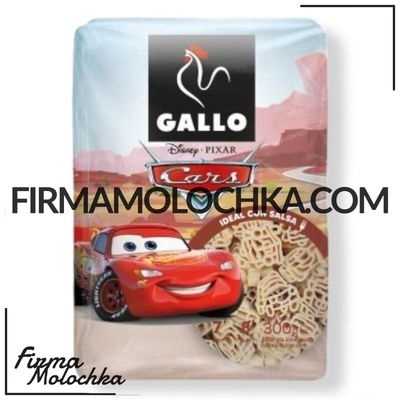 Макарони Дісней МАШИНКИ (ІСПАНІЯ) 300грам ТМ Galla (12шт/ящ)
