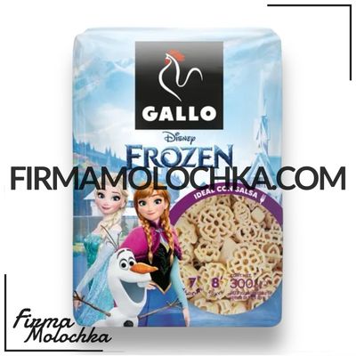 Макарони Дісней ХОЛОДНЕ СЕРЦЕ (ІСПАНІЯ) 300грам ТМ Galla (12шт/ящ)
