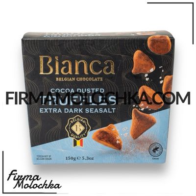 Цукерки трюфель чорний з МОРСЬКОЮ СІЛЛЮ 150грам ТМ Бянка (12шт/ящ)