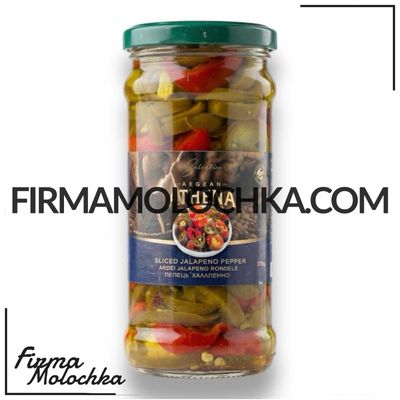 Мікс різаних перців халапеньйо (скло) 180грам ТМ Атена (12шт/ящ)