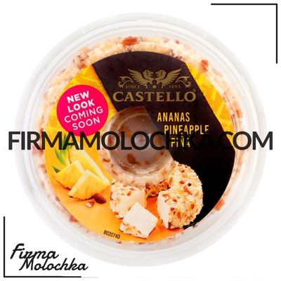Крем-сир з ананасом 65% 1кг ТМ Кастелло