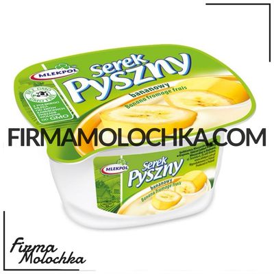 Десерт сирковий зі смаком БАНАН 140грам ТМ Млекпол (12шт/ящ)