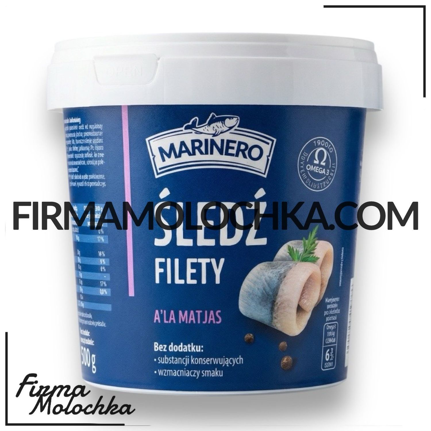 Філе оселедця (відро) 1,2кг ТМ Марінеро
