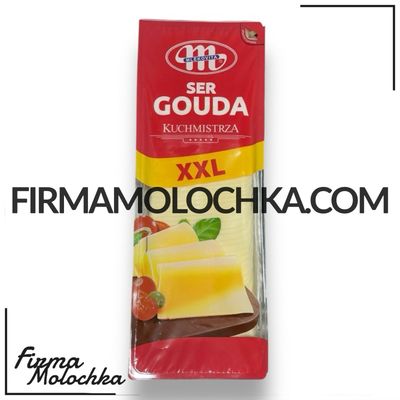 ТМ МЛЕКОВІТА нарізка гауда KUCHMISTRZA ХХЛ 1кг (8шт/ящ)