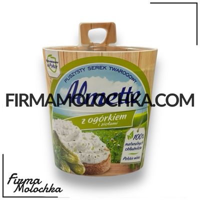 Крем сир з зеленню та огірком 150грам ТМ Альметте (24шт/ящ)