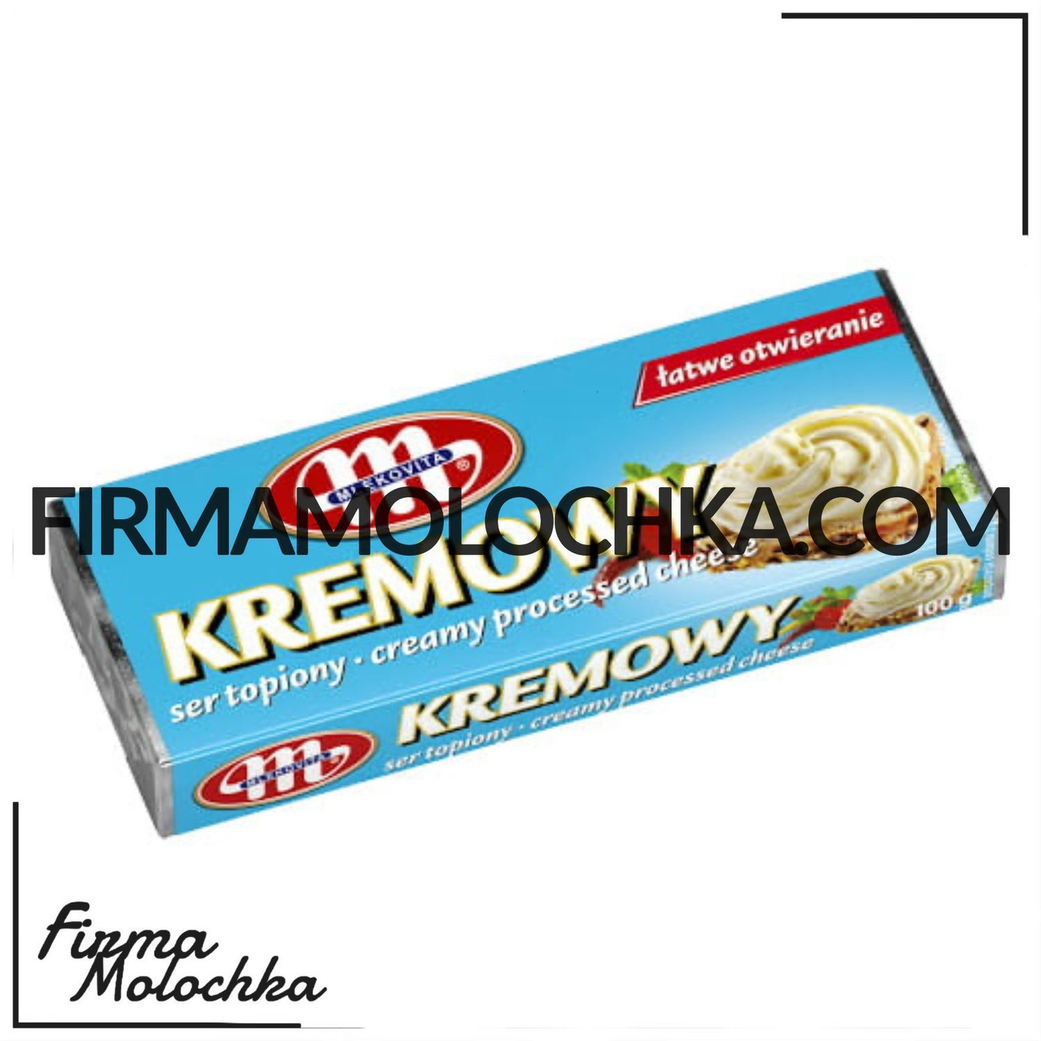 Сир плавлений ВЕРШКОВИЙ 100грам ТМ Млековіта  (60шт/ящ)