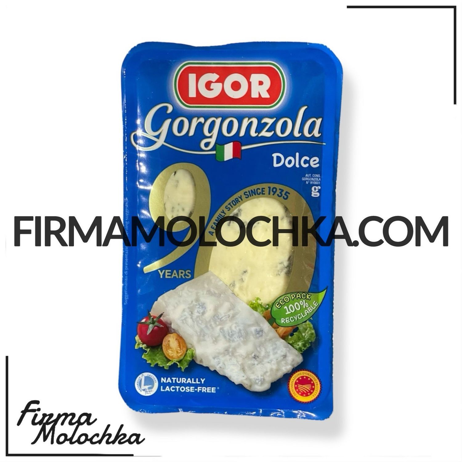 ФАСОВАНИЙ сир горгонзола ДОЛЬЧЕ 150грам ТМ IGOR (8шт/ящ)