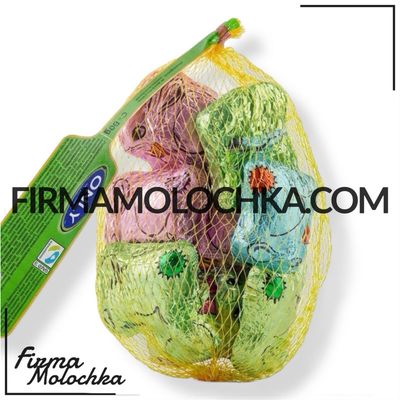 Цукерки ЗАЙЧИКИ з молочного шоколаду (сітка) 80грам ТМ Онлі (26шт/ящ)