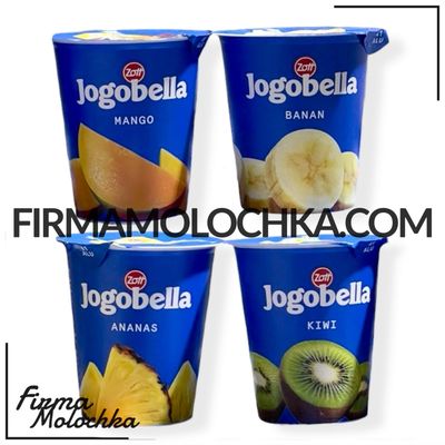 Йогурт йогобелла АНАНАС/КІВІ/МАНГО/БАНАН 150грам ТМ Zott (20шт/ящ)