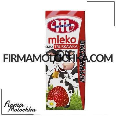Молоко ПОЛУНИЧНЕ 200мл ТМ Млековіта (30шт/ящ)