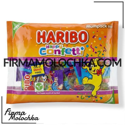Желейки ХЕППІ КОНФЕТІ (пакет) 350грам ТМ Харібо (14шт/ящ)