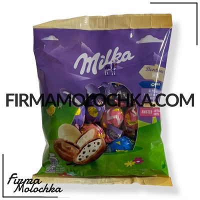 МІКС шоколадних яєць В ПАКЕТІ 130грам ТМ Мілка (18шт/ящ)