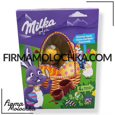 НАБІР яйця шоколадні та драже В КОРОБЦІ 162грами ТМ Мілка (12шт/ящ)
