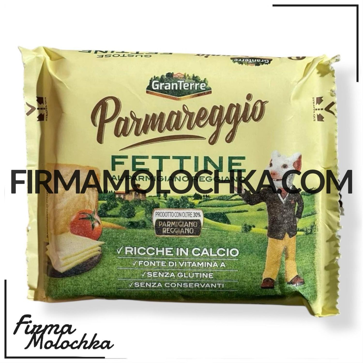 ТОСТОВИЙ сир МИШКА з ПАРМЕЗАНОМ 150грам ТМ Gran Terre (18шт/ящ)