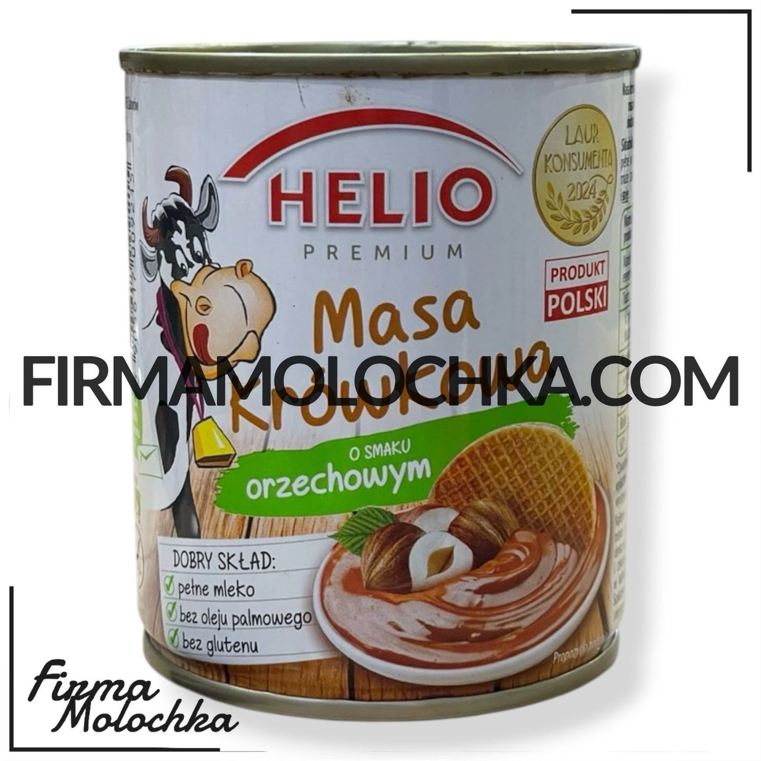 Згущене молоко МАСА КРОВКОВА з горіховим смаком 400грам ТМ Хеліо (6шт/ящ)