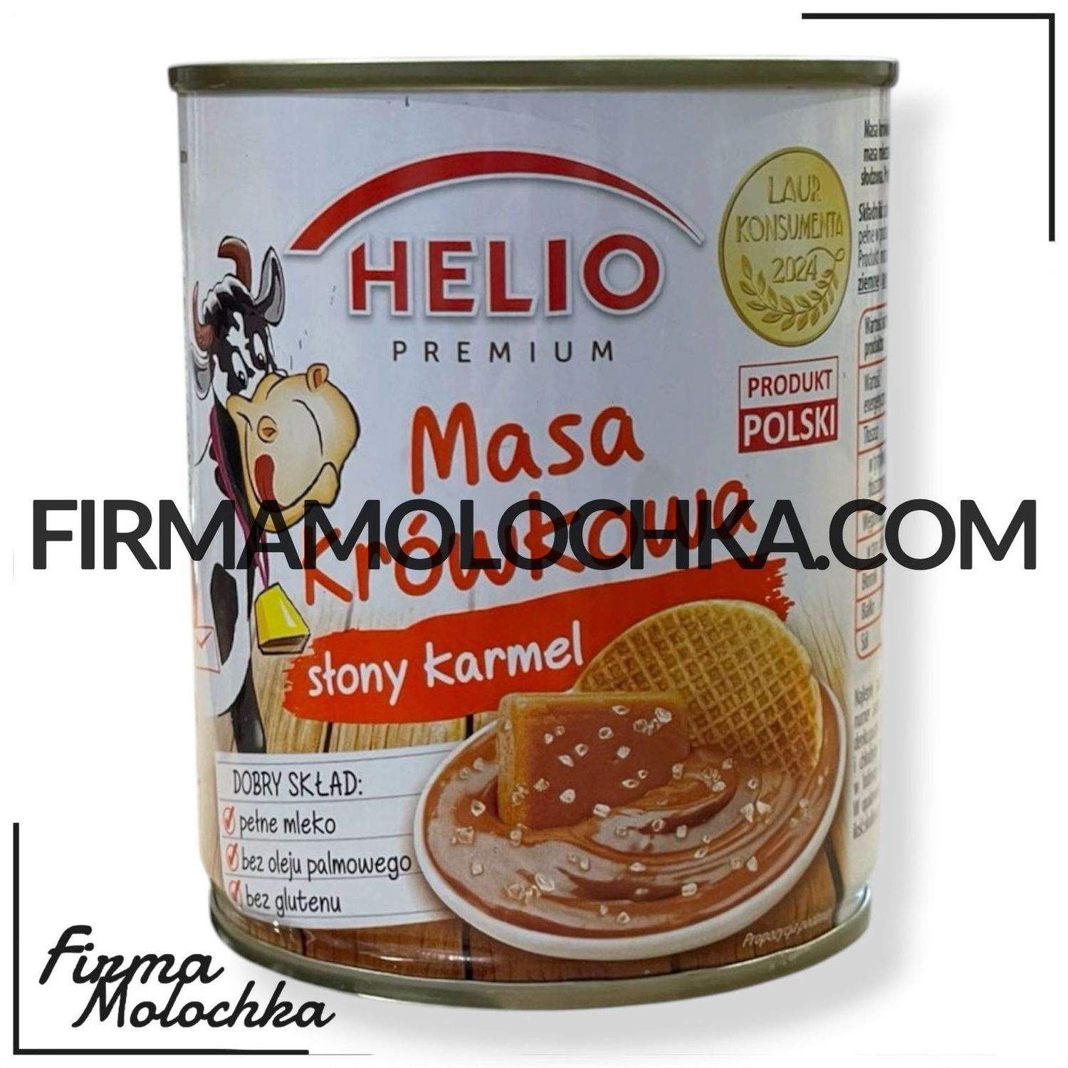 Згущене молоко МАСА КРОВКОВА з смаком солоної карамелі 400грам ТМ Хеліо (6шт/ящ)