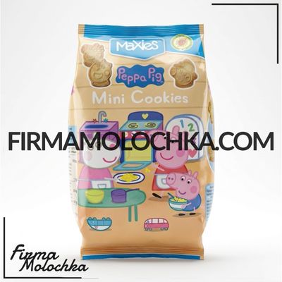 Печиво дитяче міні кукіс БІЛЕ СВИНКА ПЕПА ТМ Maxies (12шт/ящ)