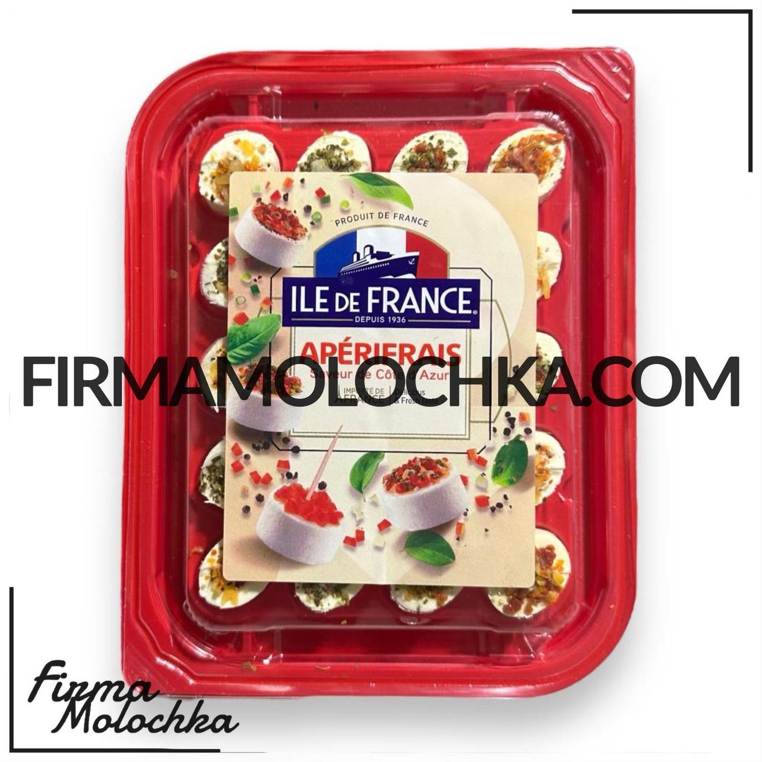 Сир ІЛЬ ДЕ ФРАНС СМАКИ ЛАЗУРОВОГО БЕРЕГА (червоний) 100грам (6шт/ящ)