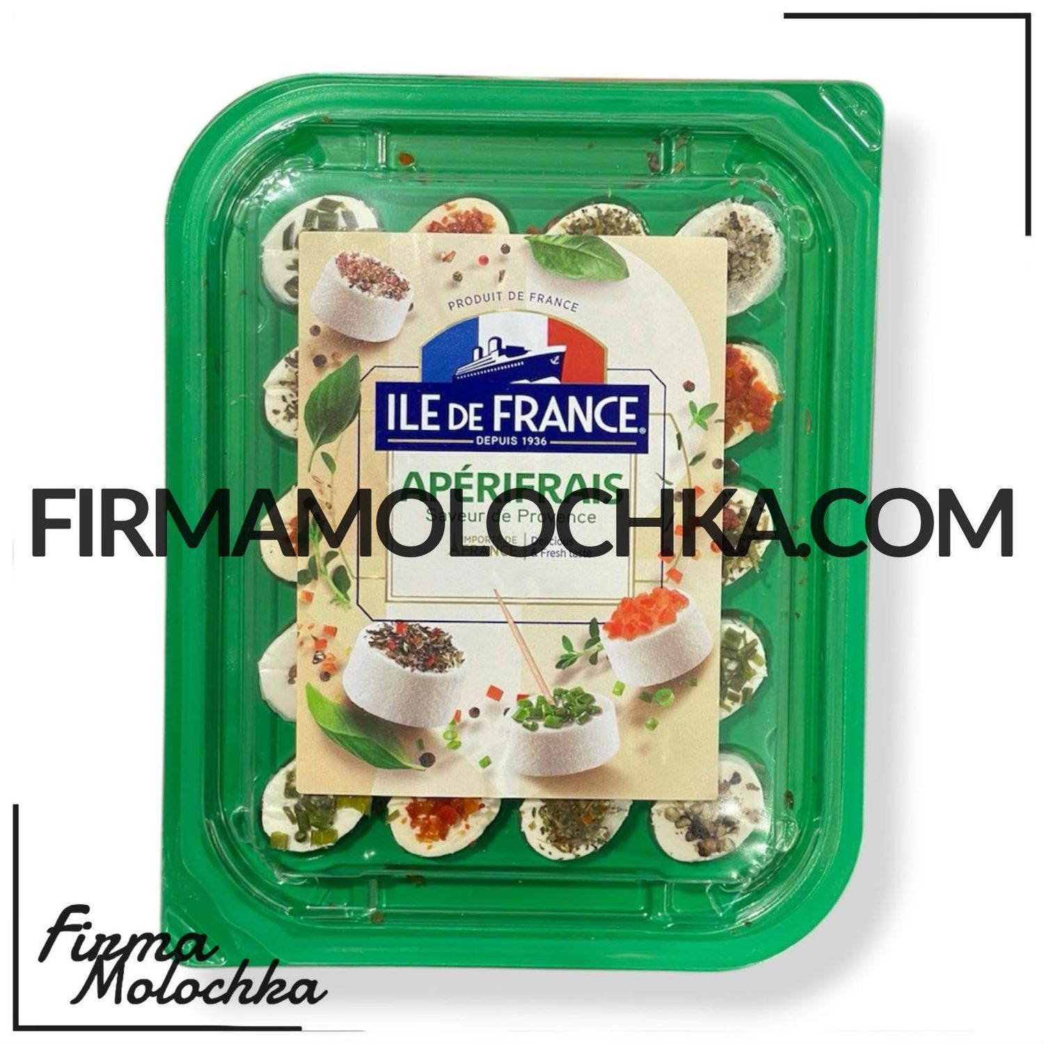 Сир ІЛЬ ДЕ ФРАНС СМАКИ ПРОВАНСУ (зелений) 100грам (6шт/ящ)