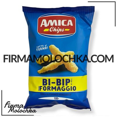 Чіпси зі смаком BI BIP FORMAGGIO 100грам ТМ Аміка (24шт/ящ)