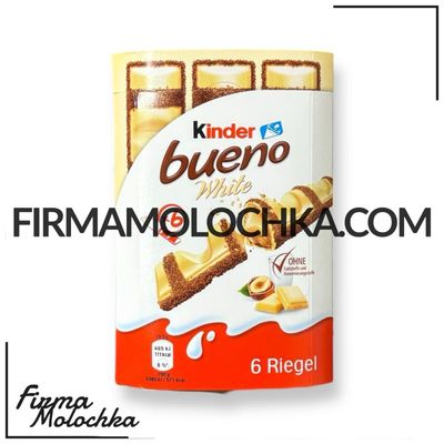 КОРОБКА кіндер БУЕНО ВАЙТ (6*19,5грам) 117грам ТМ Кіндер (27шт/ящ)