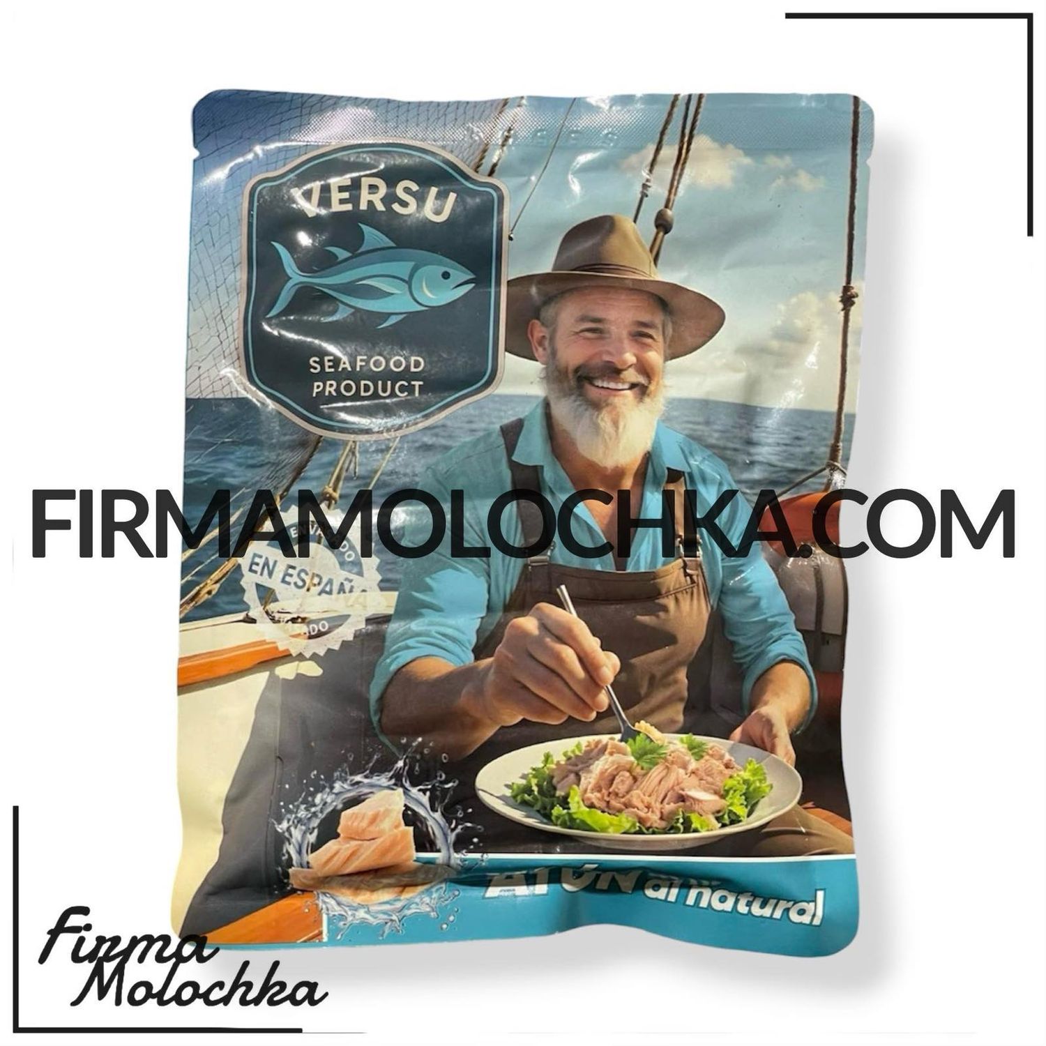 500ГРАМ тунець у ВЛАСНОМУ СОЦІ (пакет) ТМ ВЕРСУ (20шт/ящ)