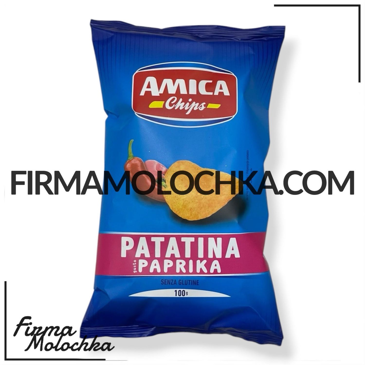 Чіпси зі смаком PATATINA PAPRIKA 100грам ТМ Аміка (20шт/ящ)