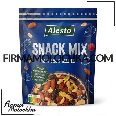 Суміш снек мікс WITH FRUIT JELLIES 200грам ТМ Алесто (36шт/ящ)