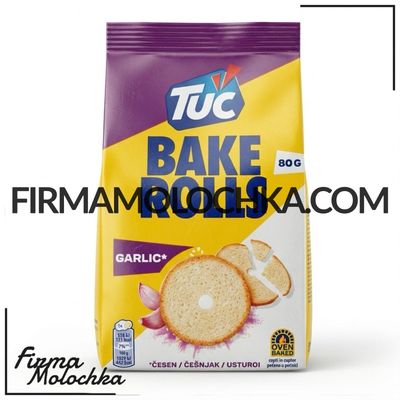 Грінки бейк ролс зі смаком ЧАСНИКУ 80грам ТМ Тук (15шт/ящ)