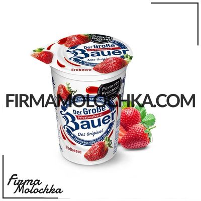 Йогурт зі смаком полуниці 250грам ТМ Баер (20шт/ящ)