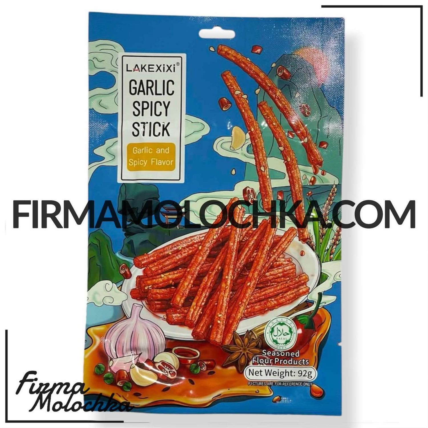 Великі снеки ЛА ТЯО GARLIC SRICY STICK 92грами (25шт/ящ)