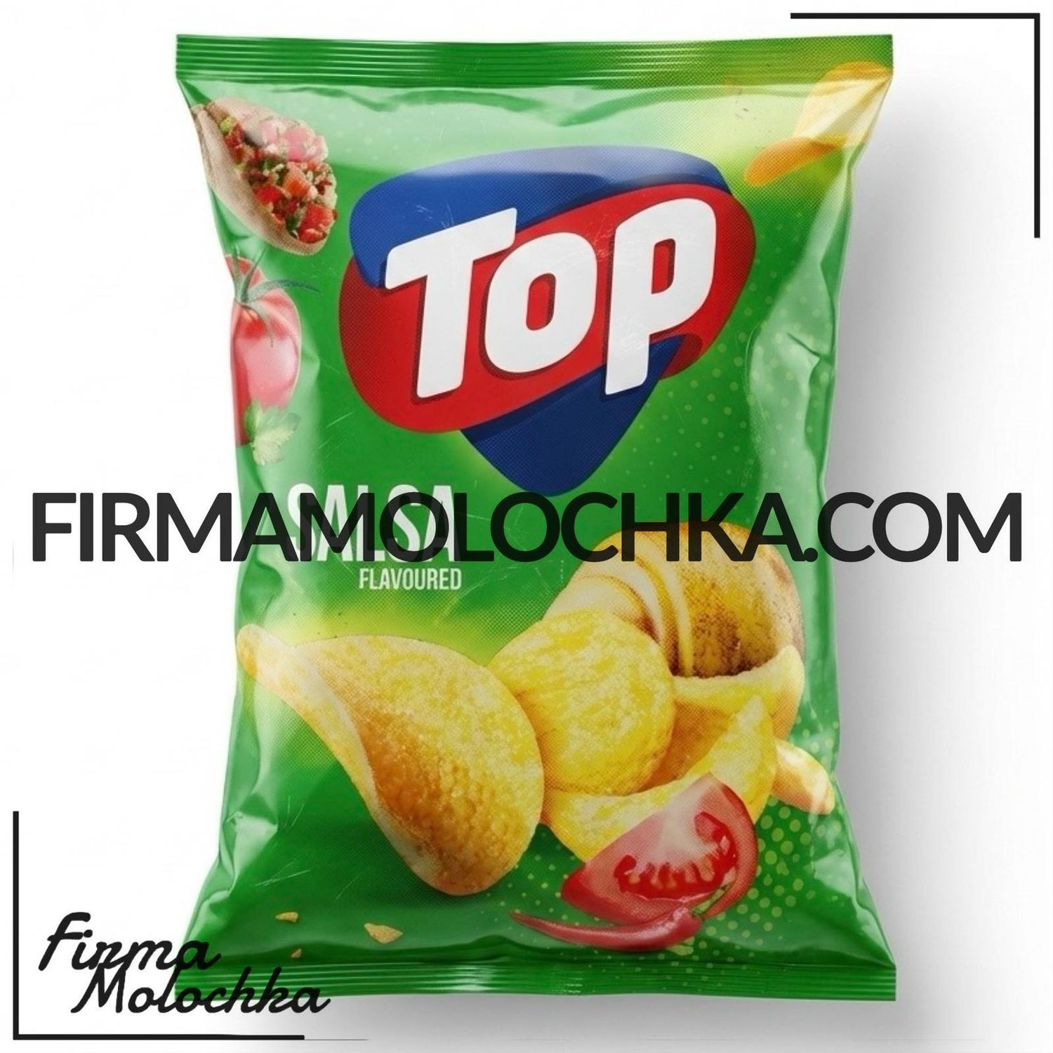 Чіпси зі смаком САЛЬСИ 150грам ТМ ТОП (20шт/ящ)