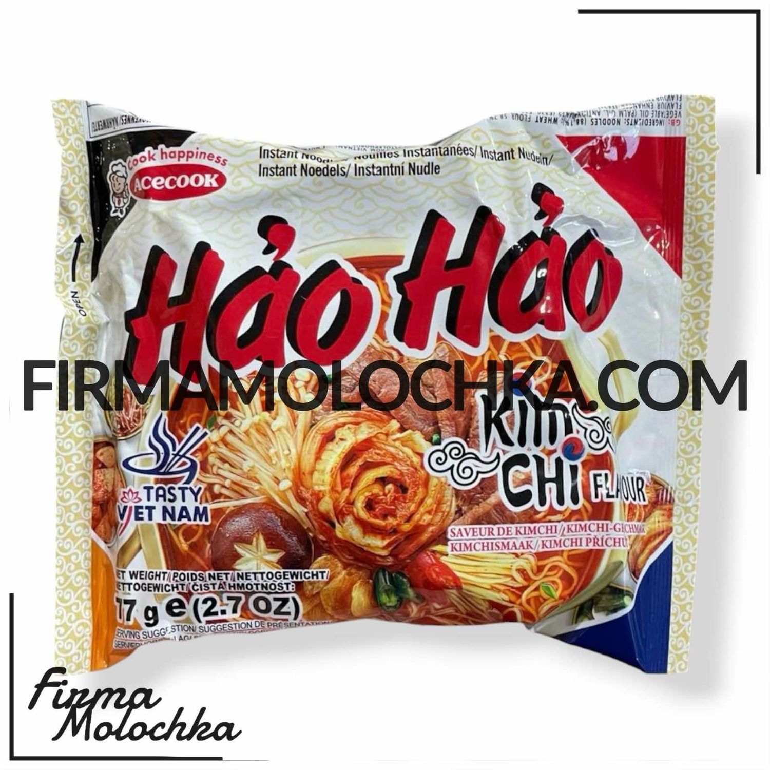 Локшина HAO HAO швидкого приготування зі смаком КІМЧІ 77грам (30шт/ящ)