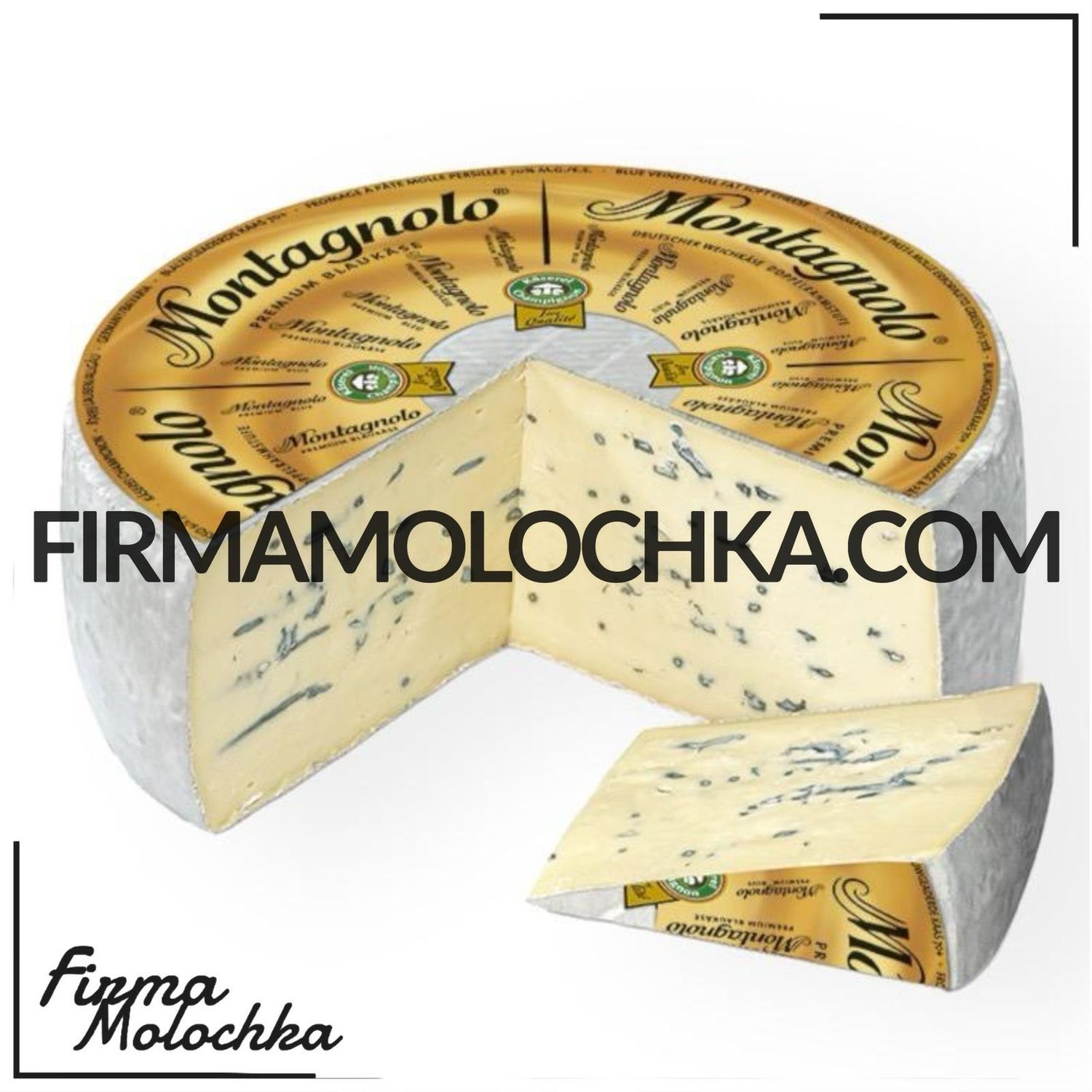 Сир з пліснявою Монтаньйоло ЗОЛОТИЙ (круг) 2кг ТМ Касерей