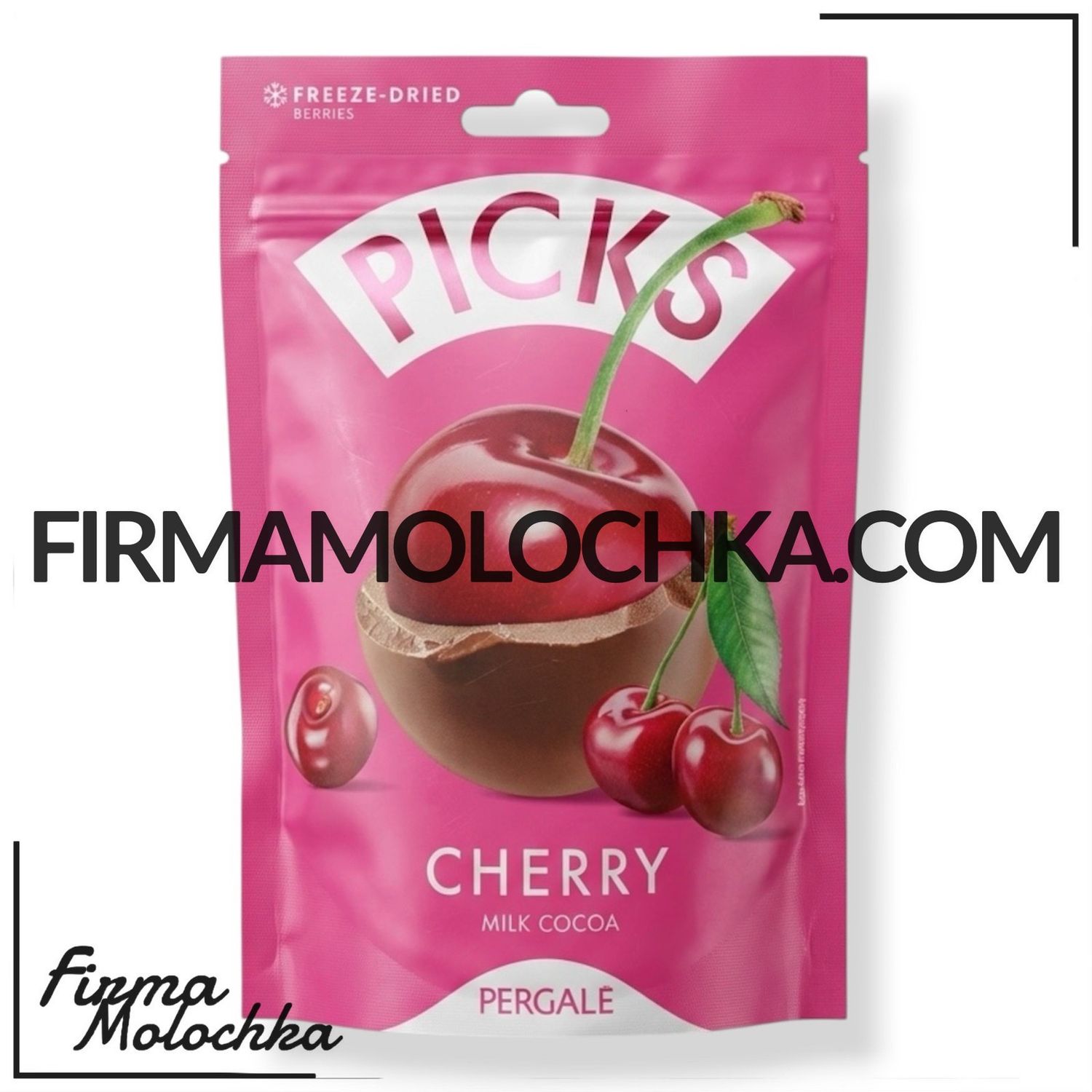 Сублімована ВИШНЯ в шоколаді 90грам ТМ PICKS (12шт/ящ)