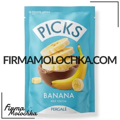 Сублімований БАНАН в шоколаді 90грам ТМ PICKS (12шт/ящ)
