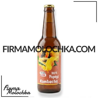 СКЛО Комбуча зі смаком ПАПАЇ (100% papaya) (скло) 350мл ТМ Ever Aid (12шт/ящ)
