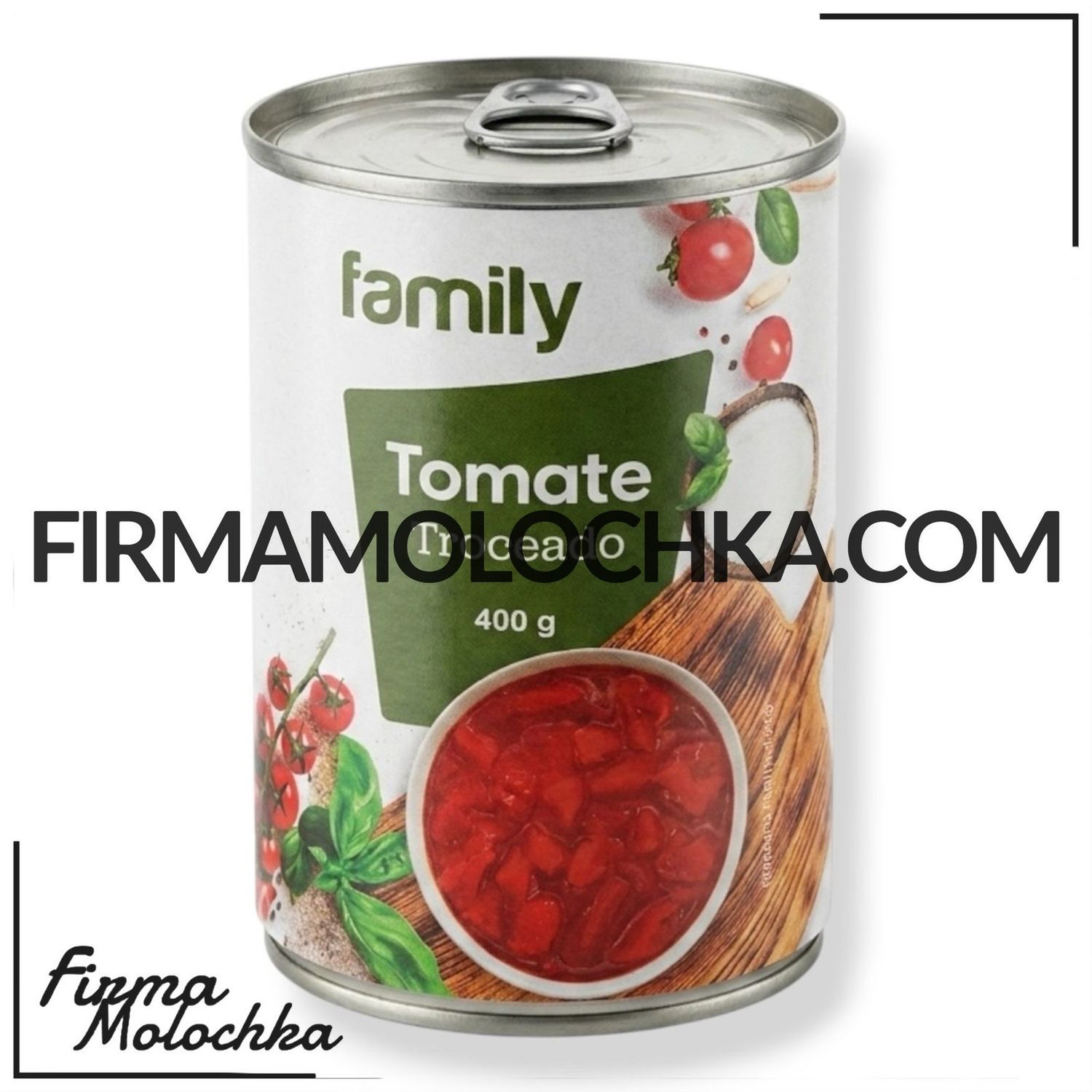 Томати РІЗАНІ (ж/б) 400грам ТМ Family (24шт/ящ)