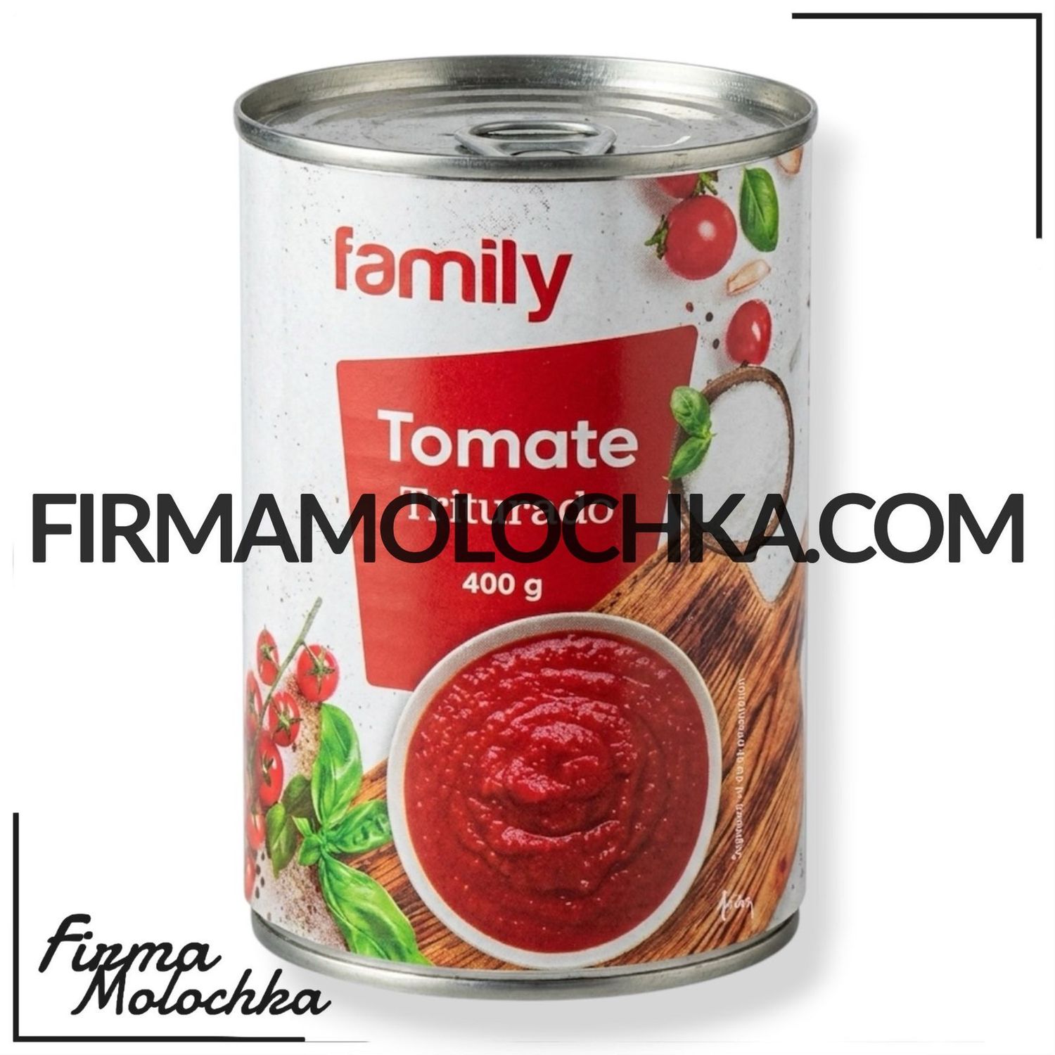 Томати ПЕРЕТЕРТІ (ж/б) 400грам ТМ Family (24шт/ящ)