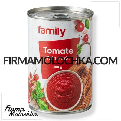 Томати ПЕРЕТЕРТІ (ж/б) 400грам ТМ Family (24шт/ящ) Томати ПЕРЕТЕРТІ (ж/б) 400грам ТМ Family (24шт/ящ)