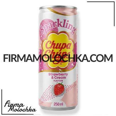 МЕНША БАНКА напій зі смаком ПОЛУНИЦІ (Strawberry&amp;Cream Flavour) 250мл ТМ ЧУПА ЧУПС (24шт/ящ)