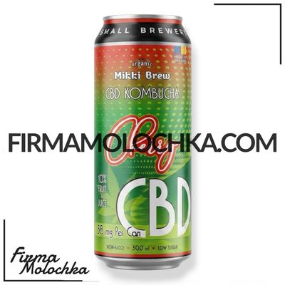 Ж/Б Комбуча CBD зі смаком ВИШНІ (ж/б) 500мл ТМ Mikki Brew (12шт/ящ)
