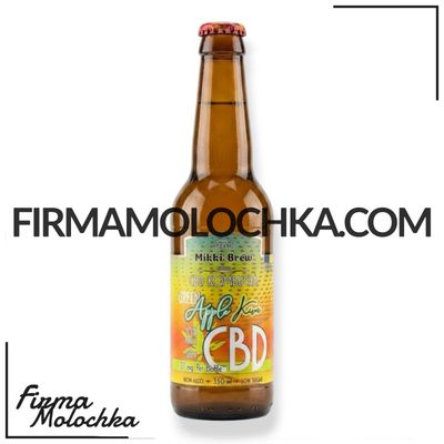 СКЛО Комбуча CBD зі смаком ЗЕЛЕНОГО ЯБЛУКА та КІВІ (скло) 350мл ТМ Mikki Brew (12шт/ящ)