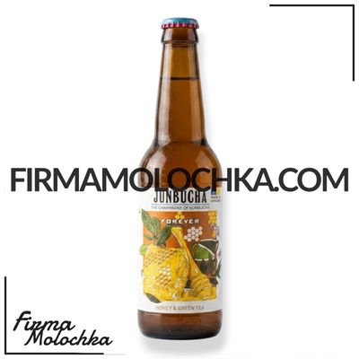 СКЛО напій ДЖУНБУЧА зі смаком МЕДУ та ЗЕЛЕНОГО ЧАЮ (скло) 350мл ТМ Forever Brewing Co (12шт/ящ)