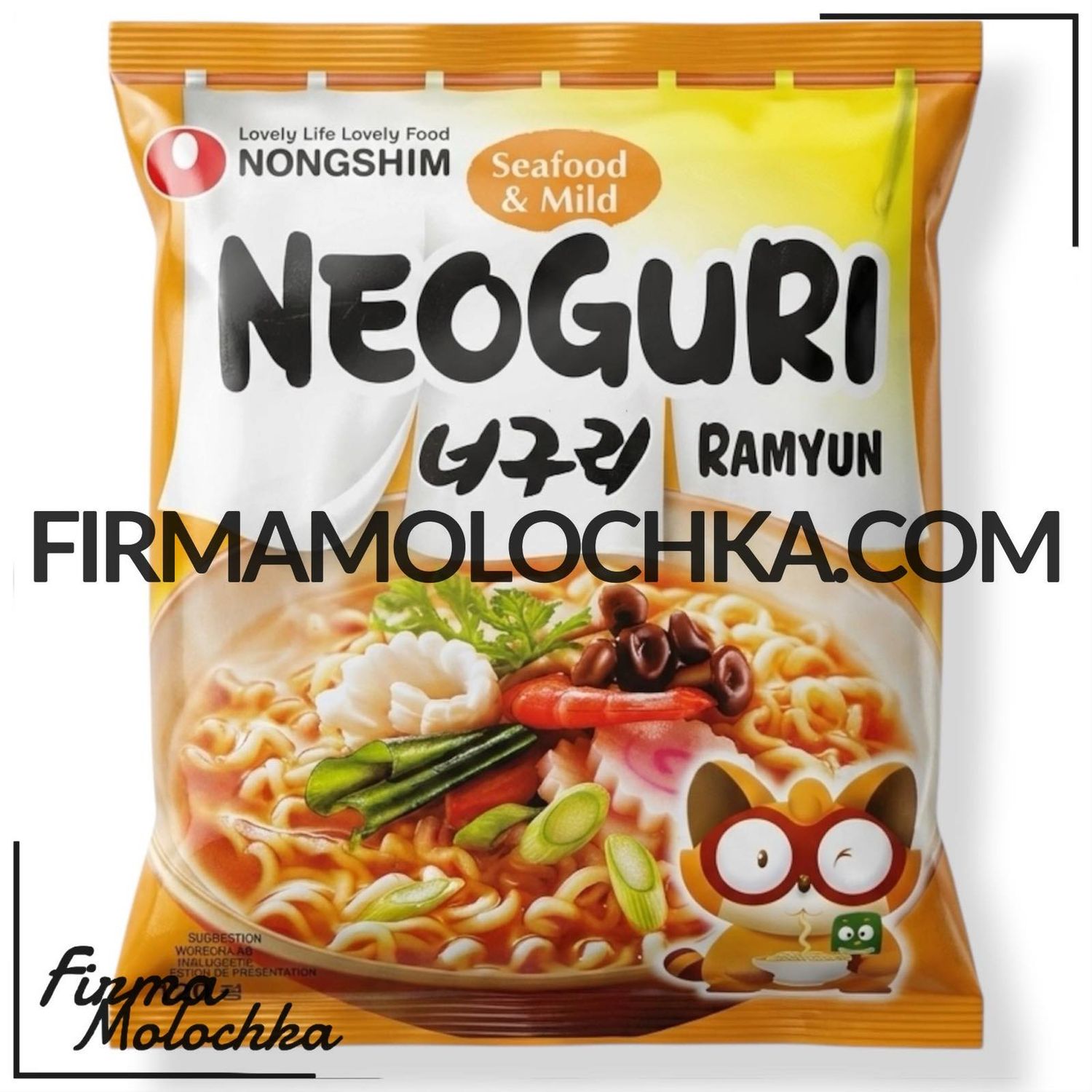 Локшина NONGSHIM зі смаком МОРЕПРОДУКТІВ 120грам (12шт/ящ)
