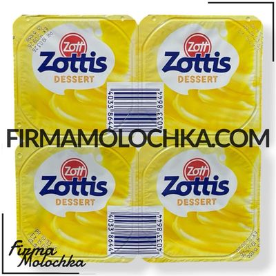 Десерт зотіс ВАНІЛЬНИЙ 4*115грам ТМ Zott (24шт/ящ)
