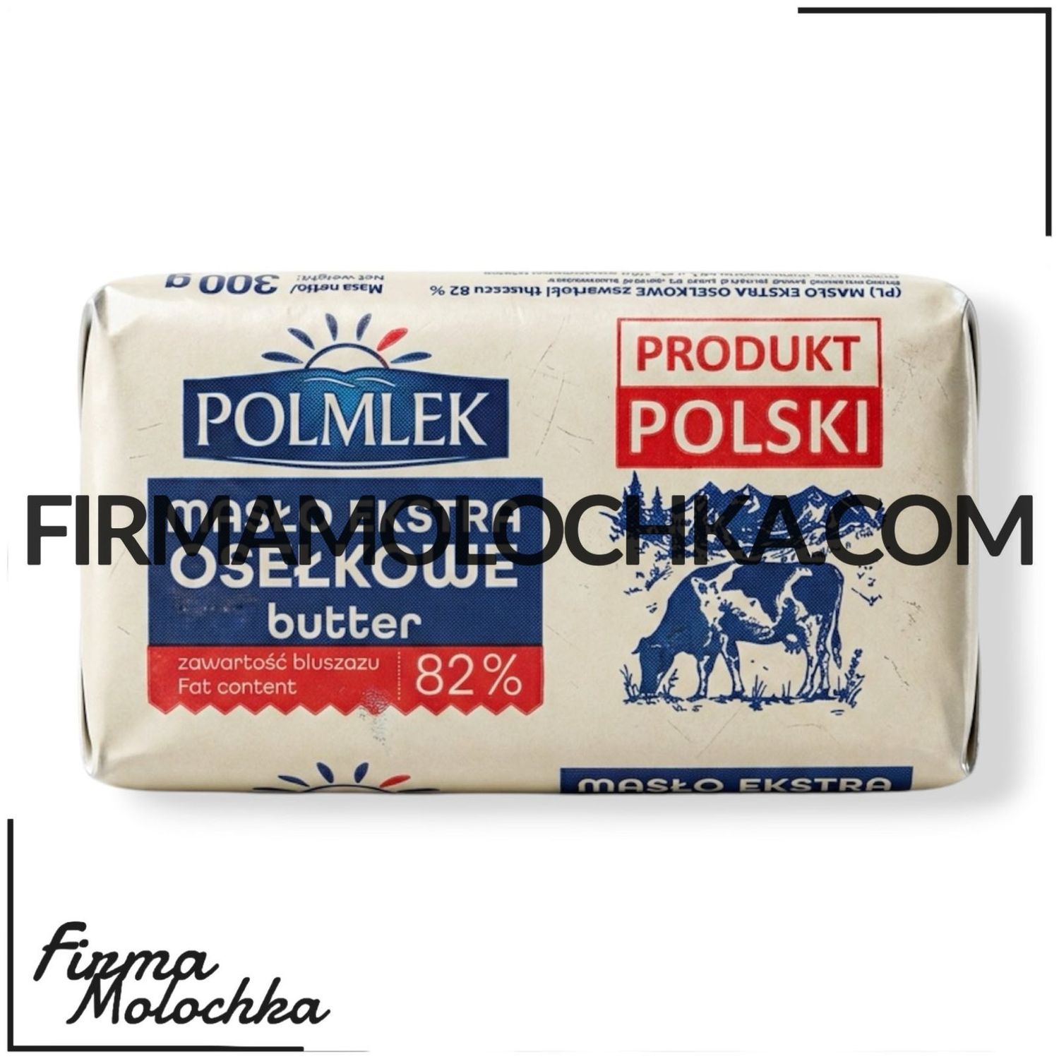 300ГРАМ Масло ЕКСТРА 82% 300грам ТМ Полмлек (24шт/ящ)